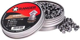 4,5 mm RANGER Diabolo Professional Sharp Grooved Point 500 granulių
