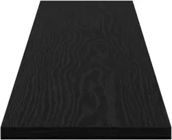 Knygų lentyna 4 pcs Juodas 100 x 20 x 1,5 cm Apdirbta mediena