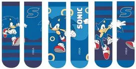 Sonic The Hedgehog Sonic vaikiškos kojiniės 3 poros, mėlynos