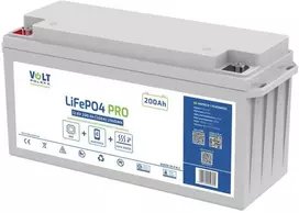 Akumuliatorius Volt Polska LiFePO4 12,8V 200 Ah (200A) + BMS + BLUETOOTH + MATA