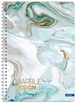 Lastva Knyga su spirale A4 80lap. 70g MARBLE linija