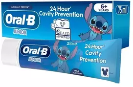 Braun „Oral-B Pro Junior“, Universalus, 75 ml, Vaikams, skystas, Mėtų spalvos, 6 metai