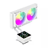 Gamemax CPU Liquid Cooler | GLACIER 240 LCD WH | Baltas
