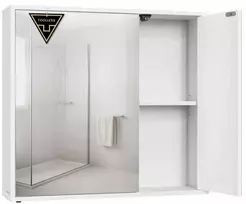 Songmics Spintelė su veidrodžiu 15 x 60 x 55 cm