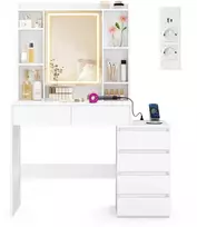 Songmics Kosmetinis stalas 40 x 105 x 145 cm
