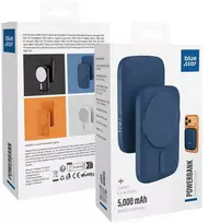 BlueStar Powerbank compatible with MagSafe Blue Star Slim DG-P8 15W 5000 mAh navy mėlynas