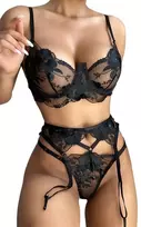 Trijų dalių apatinio trikotažo komplektas Cute Feminine