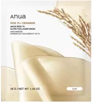 Anua Rice 70 Glow Collagen Glow Sheet Mask For Face, 38 g