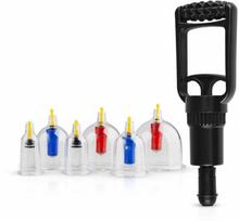 EasyToys Vacuum Cupping Set - 6-Piece Kit with Hand Pump, Multi-Size