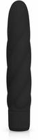 Dream Toys Juodas Velvety Silicone Massager with Ribbed Surface 19cm