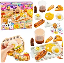 Lean Toys Kūrybinis „Squishy“ rinkinys pusryčių formoms