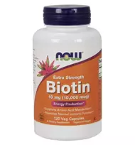 Now Foods Now Biotin 10 mg Extra Strength 120 kaps.