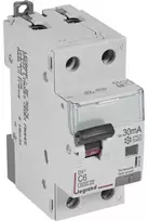 Legrand Vanpee Westerberg Kombinuotas jungiklis DX3 Automatinis saugiklis/HPFI C 6A 30mA 1P+N 6/6kA A tipo