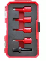 Modeco EXPERT 5 vnt. deimantinių skylių pjūklų | M14 | 6, 8, 10, 12 mm + M14/šešiakampis adapteris | maks. 12000 aps./min. [Ekspertas]