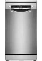 Bosch SPS4HMI13E Serija 4, Laisvai statoma indaplovė, 45 cm, Šlifuotas plienas su apsauga nuo pirštų atspaudų