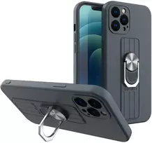 Hurtel Ring Case silikoninis dėklas Galaxy A72 – tamsiai mėlynas