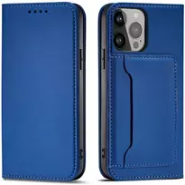 Hurtel Magnetinis dėklas su kortelių skyriumi Galaxy S23+ – mėlynas