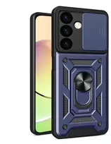 Hurtel Hybrid Armor Camshield dėklas POCO C65/Redmi 13C – mėlynas