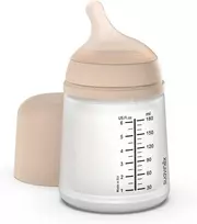 SUAVINEX ZERO ZERO ANTI-COLIC BUTELIUKAS SU LĖTOS SROVĖS ŽINDUKU, 180ML, NUO +0 MĖN., LIGHT