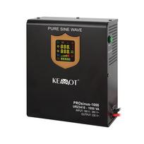 Wall-mounted uninterruptible power supply KEMOT PROsinus-1000 converter with pure sine wave and charging function 12V 230V