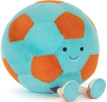 Pliušinis žaislas kamuolys JELLYCAT Amuseables Football - Blue and Orange