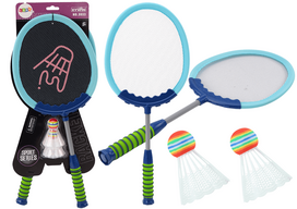 Žaidimų zona | PC | Konsolės | Priedai // Žaislai ir žaidimai vaikams // Zestaw 2 Rakietek Do Gry W Badmintona Paletki Lotki Badminton Niebieski