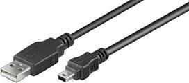 Goobay 50767 USB 2.0 Hi-Speed cable, black, 1.8 m | Goobay | USB-A to mini-USB