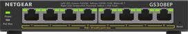 Netgear 8-Port Gigabit Ethernet PoE+ Plus Switch (GS308EP) Managed L2/L3 Gigabit Ethernet (10/100/1000) Power over Ethernet (PoE) Black