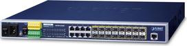 Planet MGSW-24160F network switch Managed L2+ Gigabit Ethernet (10/100/1000) Power over Ethernet (PoE) 1U Blue