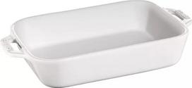 Staub Rectangular Ceramic Platter - 4.5 ltr, White