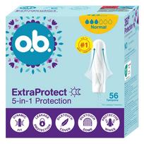 Higieniniai tamponai O.B. Extra Protect 5in1, Normal, 56 vnt.