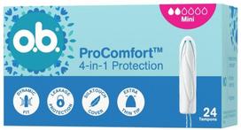 Higieniniai tamponai O.B. ProComfort 4in1, Mini, 24 vnt.