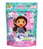 Vonios bombų rinkinys Gabbys Dollhouse Foam Makers Caps, 96 g, įvairių spalvų, 6 vnt.