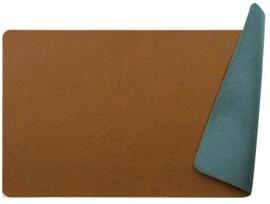 Stalo padėkliukas Home4you Matrix 89267, 45 cm x 30 cm, Ruda sp./Pilka sp.