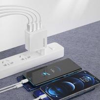 Dudao A5HEU 3x USB + USB-C PD 20W White