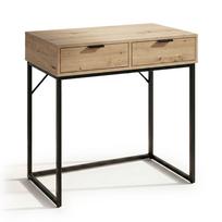 Konsolinis staliukas Akord Elano 2, juoda sp./artisan oak, 35 cm x 80 cm x 80 cm