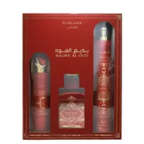Lattafa Perfumes Lattafa Set: Bade'e Al Oud Sublime, Eau De Parfum, For Men, 100 ml + Bade'e Al Oud Sublime, Scented Spray, For Men, 200 ml + Bade'e Al Oud Sublime, Room Air Freshener, 300 ml