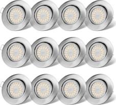 Cloksh įleidžiami LED šviestuvai, 6W, 3000K, 12vnt.