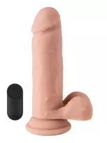Vibrating Realistic Dildo With Remote 16,5 cm