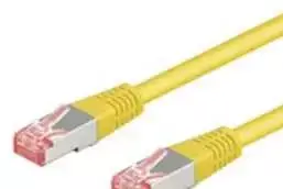Goobay CAT 6 jungiamasis kabelis S/FTP (PiMF), geltonas, 10 m, Cat6, S/FTP (S-STP), RJ-45, RJ-45, geltonas