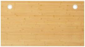 Rašomojo stalo stalviršis, 100x60x1,5cm, bambukas