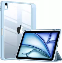 Strado „Dėklas Hard Crystal iPad Air 11“ 6 kartos M2 2024 / 7 kartos M3 2025 dėklas – šviesiai mėlynas