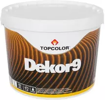 Vidaus ir išorės darbų struktūriniai dažai TOPCOLOR DEKOR, matiniai, baltos sp., 3 l