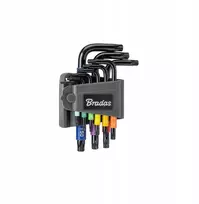 TORX TX 10-50 raktų rinkinys, 9 vnt., daugiaspalvis / trumpas, „DIY-HKT71-SH/B“