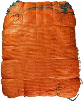 „Raschel“ tinkliniai maišai 25–30 kg, oranžiniai, 1 vnt.