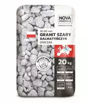 Pilkasis riedulys GRANITAS 30-60mm 20kg