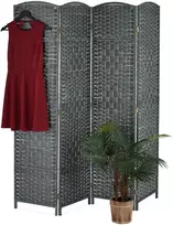 Relaxdays Sulankstoma pertvara 170x160x2 cm mediena