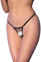 Chilirose Panties Thongs Chilirose CR-4856 Micro Mesh Thong Juodas S/M - Adjustable Minimalist Design