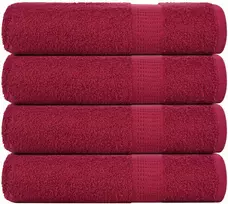 Rankšluostis Rankšluosčiai FROGN, 4 vnt., bordo spalvos, 50 x 100 cm, 360 g/m²