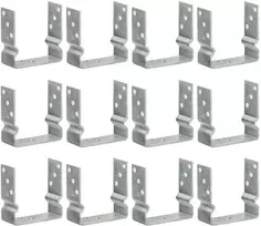 Tvoros inkarai, 12 vnt., sidabriniai, 14x6x15 cm, cinkuotas plienas